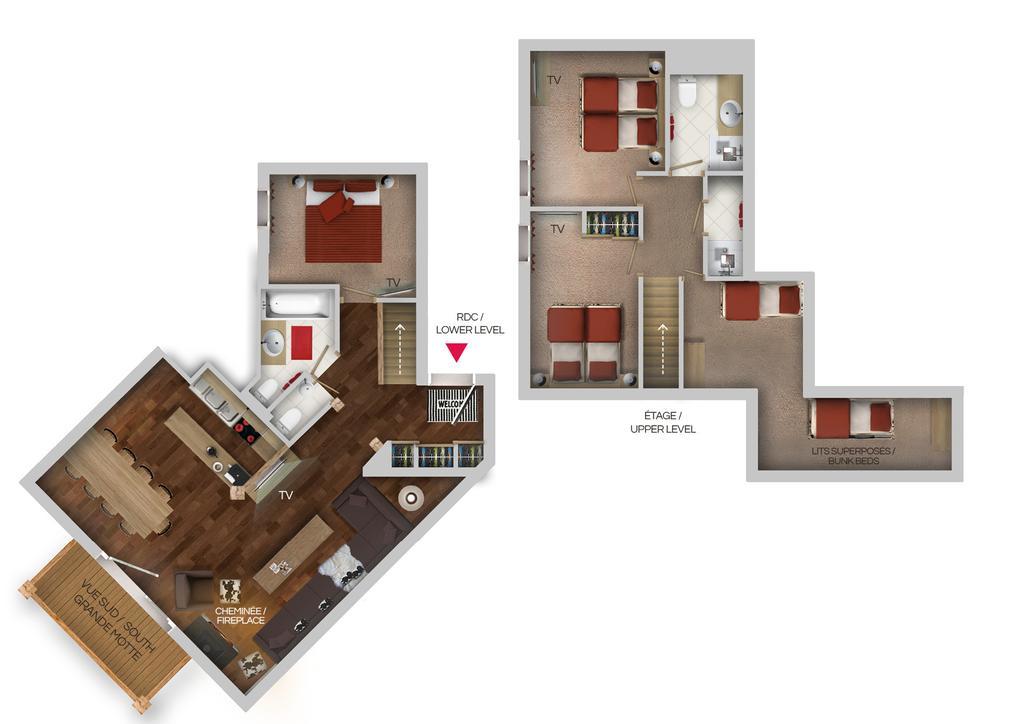 טיגנס Chalets Montana Planton חדר תמונה